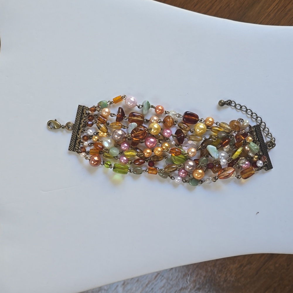 Lia Sophia Multicolored Stone Bracelet.